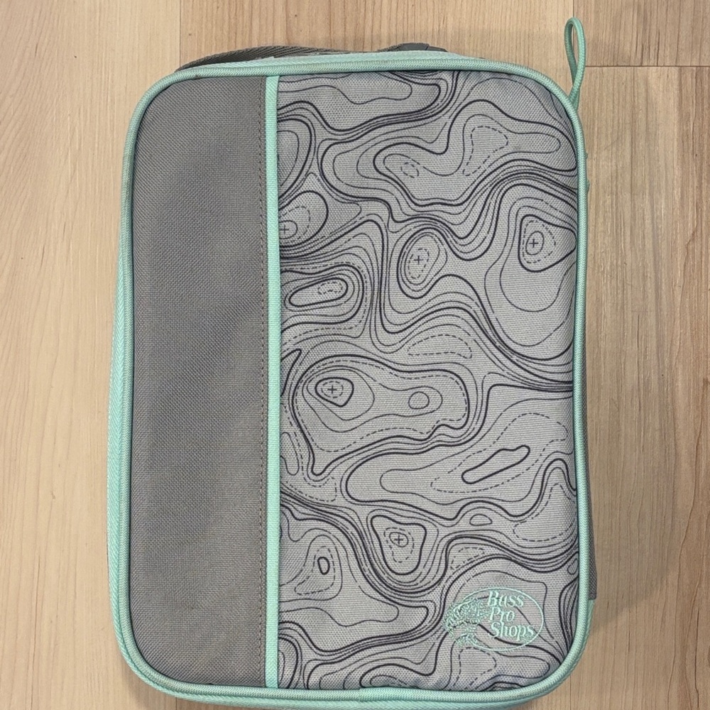 Bass Pro Shops Gray and Teal Insulated Lunch Tote